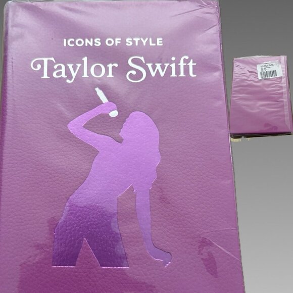 Graphic Image: Icons of Style Taylor Swift Pink Textured Luxe Leather Hardcover - Picture 6 of 9